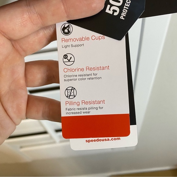 NWT Speedo Women’s Bright Cobalt Swim Bikini Top with Colorful Straps, Medium - Picture 6 of 7